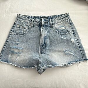 WHITE FOX DENIM SHORTS